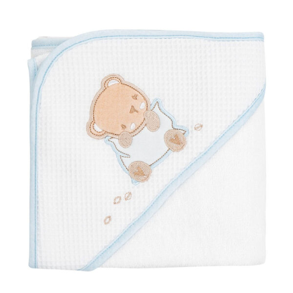 Μπέρτα Μπάνιου Kikkaboo Hooded Towel Dream Big Blue 90/90εκ.