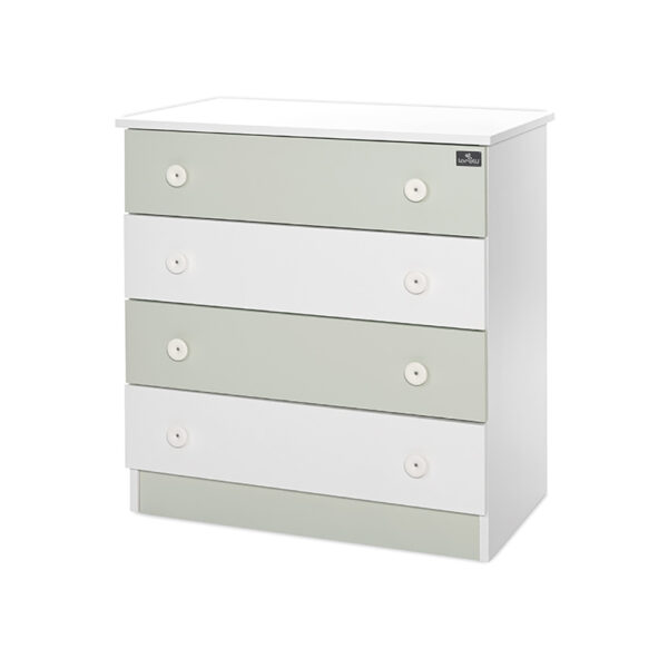 Συρταριέρα Lorelli Dresser White/ Milky Green 81x50x86