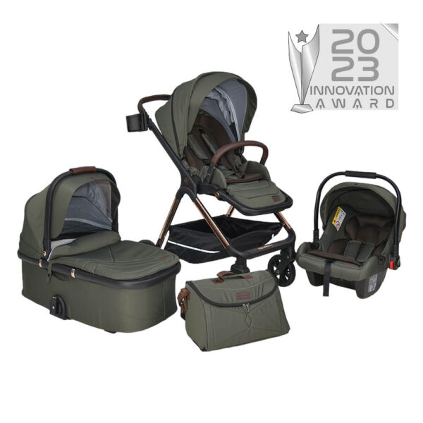 Πολυκαρότσι Bebe Stars Nammas 3 σε 1 Olive