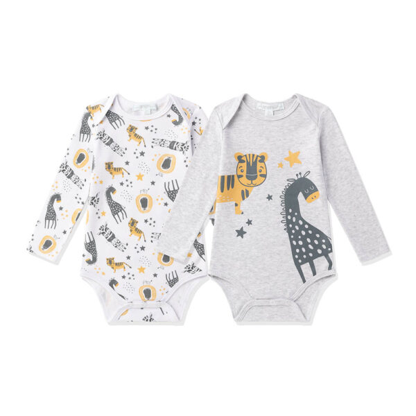 Ζιπουνάκια Βαμβακερά Amomi Tiger Grey Σετ 2 τεμ. (ΜΜ)