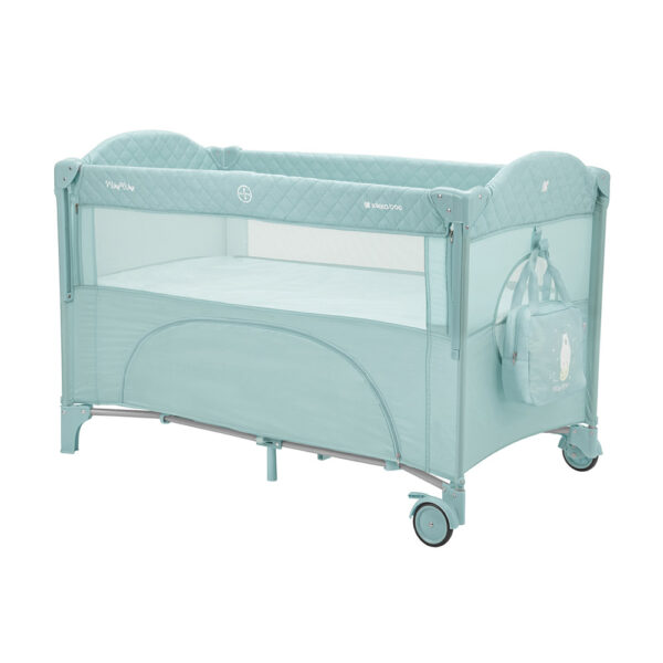 Παρκοκρέβατο Συγκοίμησης  Kikkaboo Milky Way Mint 2 Επιπέδων