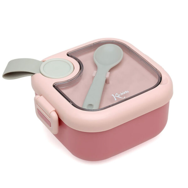 Τάπερ Φαγητού Kiokids Pink με Κουταλάκι 750ml