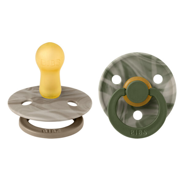 Bibs Πιπίλες  De Lux Latex Tie Dye Camo Green Σετ 2 Τεμ. Νο 1 0m+