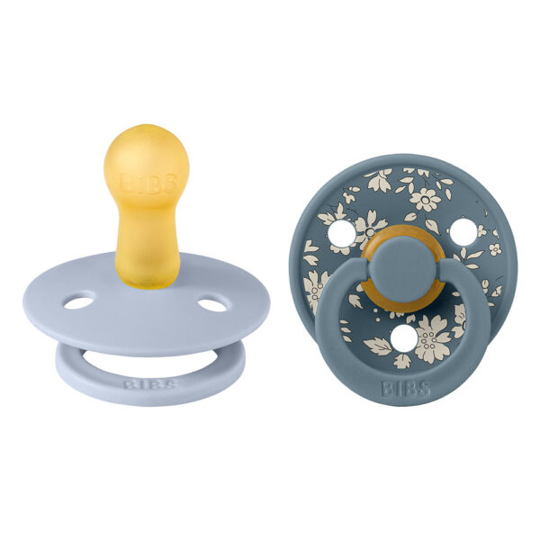 Bibs Πιπίλες X Liberty Colour Σετ 2 Τεμ. Capel / Dusty Blue Mix Latex Νο 2 6m+