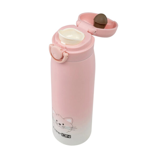 Ανοξείδωτο Θερμός Νερού FreeOn Kitty Pink 480ml