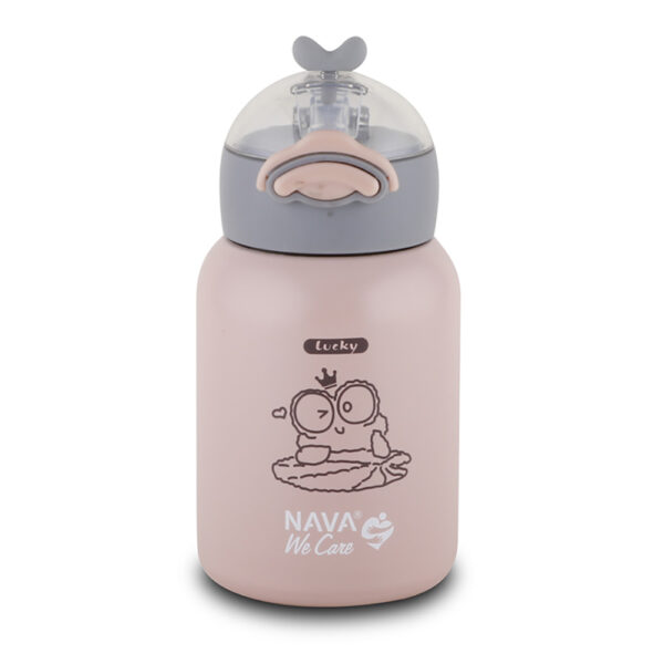Παγούρι Θερμός Ανοξείδωτο Nava We Care Lucky Ροζ 350ml