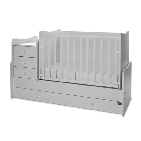 Πολυμορφικό Κρεβάτι Lorelli Maxi Plus 70x160 White 0-10ετών