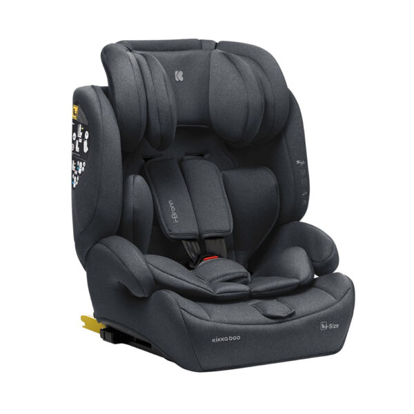 Kikkaboo Κάθισμα Αυτοκινήτου i- Bronn i-Size Grey 76-150cm