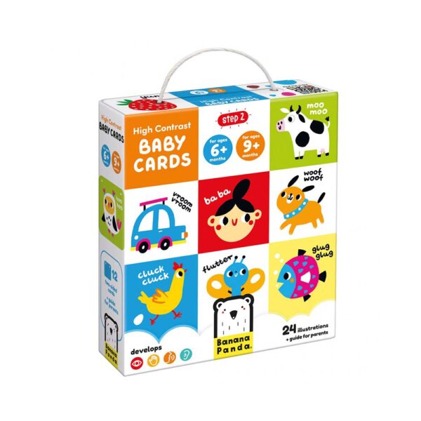 Κάρτες Banana Panda High Contrast Baby Cards 6m+