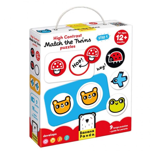 Παζλ Banana Panda High Contrast Match the Twins Puzzles 12m+