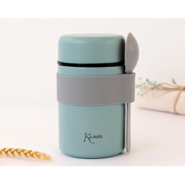 Θερμοδοχείο Φαγητού Kiokids με Κουταλάκι 500ml Μέντα