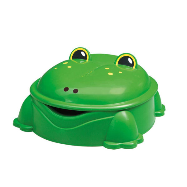 Δοχείο Αμμου-Παιδική Πισίνα Paradiso Frog Green με Κάλυμμα 18m+