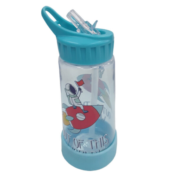 Zmart Blue Cosmos Παγούρι με Αυτόματο Άνοιγμα και Καλαμάκι