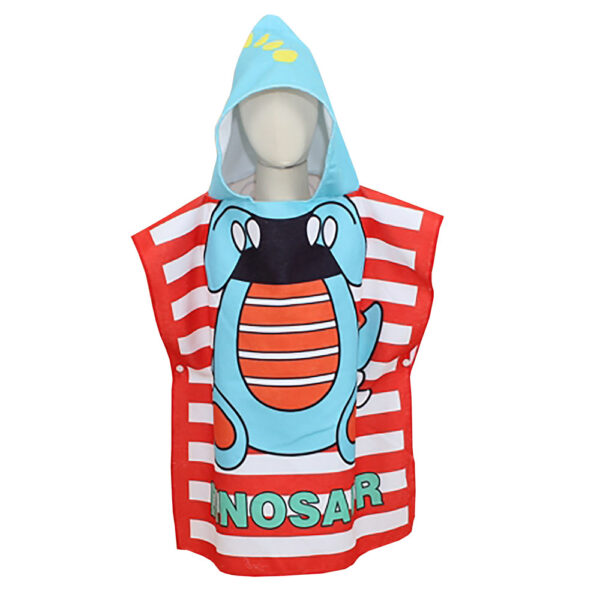 Zmart Πόντσο Dino Κόκκινο Ριγέ 60x120cm