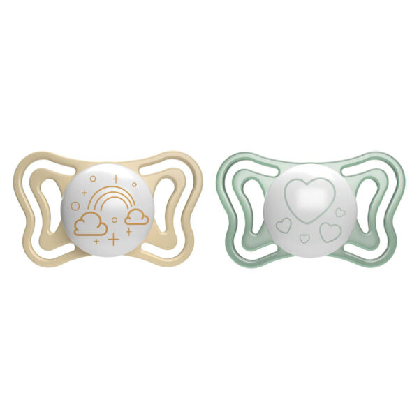 Πιπίλα Chicco Physio Light Νύχτας Ουδέτερο 2-6m (2τεμ.)