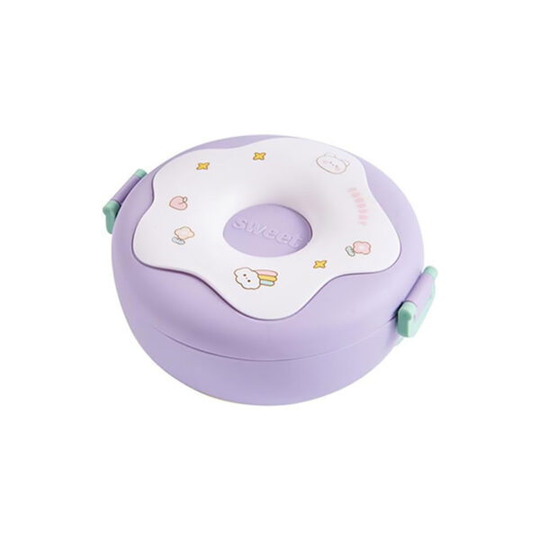 Zmart Φαγητοδοχείο Στρογγυλό Ντόνατ Purple 17cm