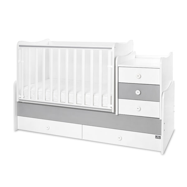 Πολυμορφικό Κρεβάτι Lorelli Maxi Plus White/ Grey 0-10ετών