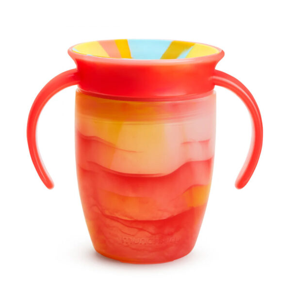 Munchkin Εκπαιδευτικό Ποτηράκι Miracle 360 Trainer Cup Tropical Swirl Coral 207ml
