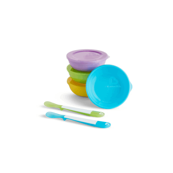 Σετ Μπολ Φαγητού LOVE-A-BOWLS Με Καπάκι/ Κουτάλι 4τεμ.