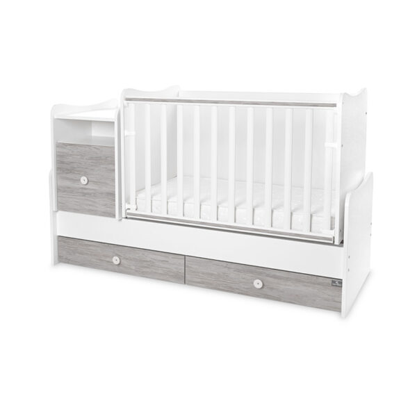 Πολυμορφικό Κρεβάτι Lorelli Trend Plus 4σε1 White/ Artwood 0-10ετών