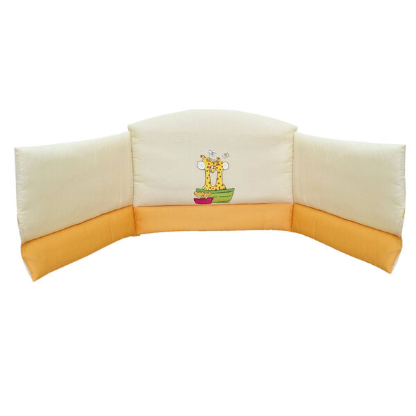 Πάντα κρεβατιού  με Κέντημα Καμηλοπάρδαλη Πορτοκαλί