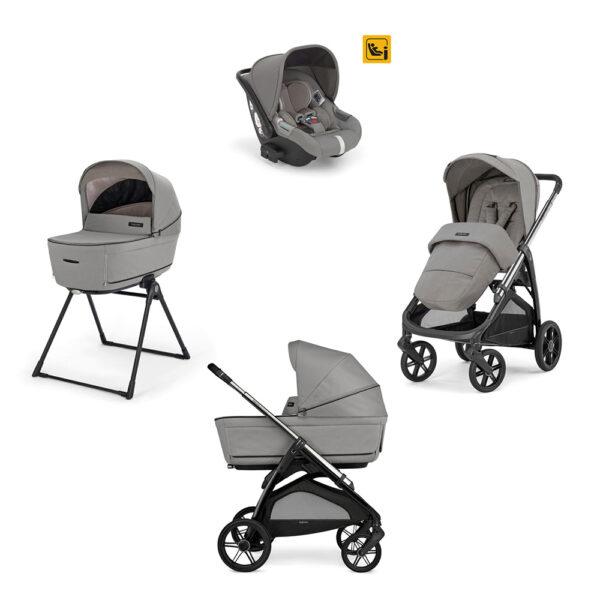 Σύστημα Μετακίνησης Inglesina Quattro Aptica Darwin Platinum Grey Litio Black
