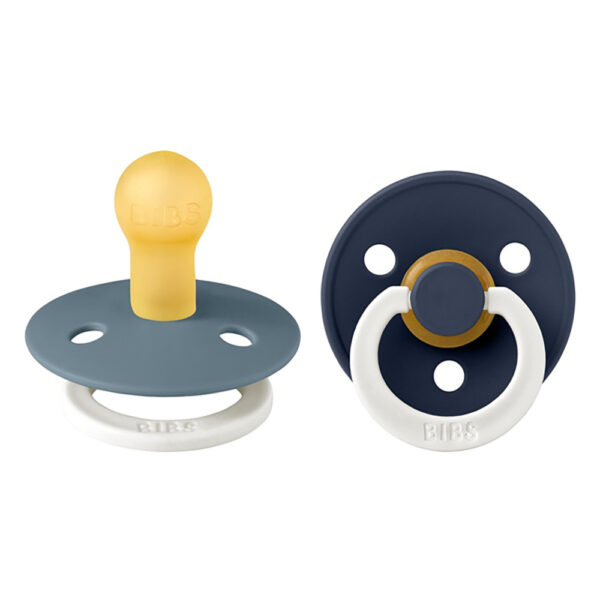 Bibs Πιπίλες Colour Latex Petrol Glow/ Deep Space Glow No1 Σετ 2 Τεμ. 0m+