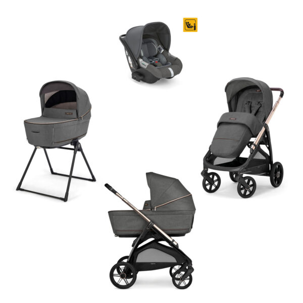 Σύστημα Μετακίνησης Inglesina Quattro Aptica Darwin Velvet Grey Palladio Black