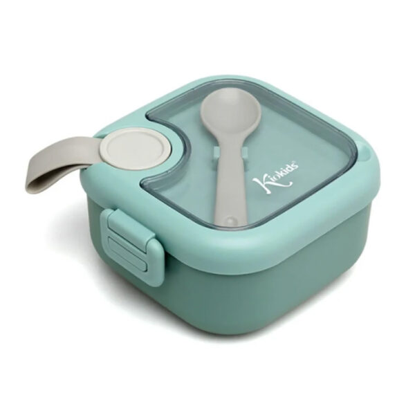 Τάπερ Φαγητού Kiokids Μέντα με Κουταλάκι 750ml
