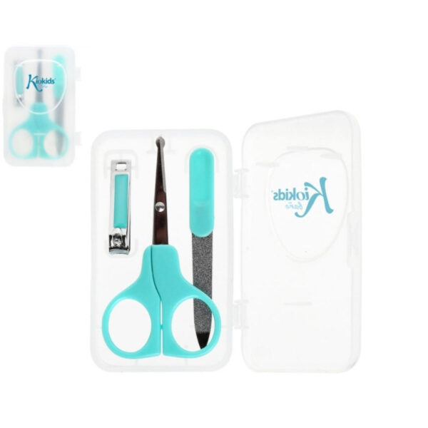 Kiokids Ψαλιδάκι Ασφαλείας Λίμα Νυχοκόπτης Σιέλ 0m+