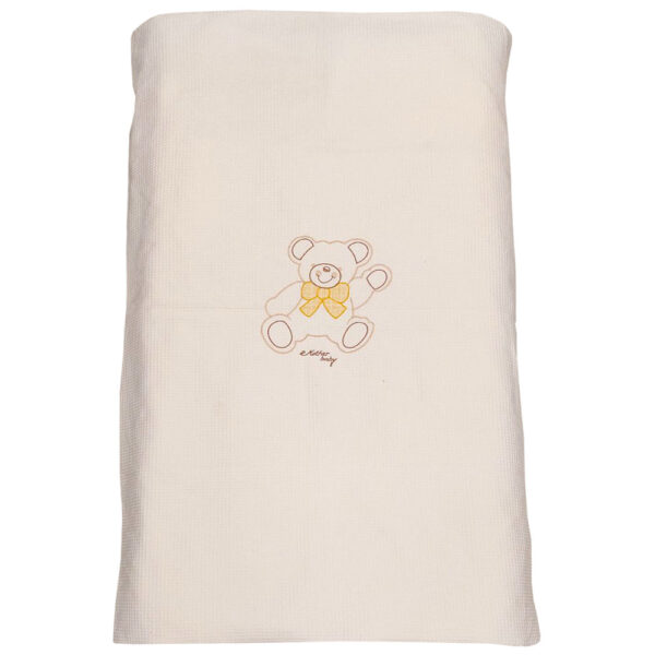 Παπλωματοθήκη Motherbaby Μπεζ Αρκούδο Πικέ