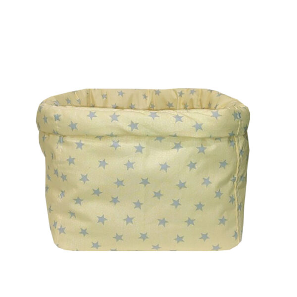 Καλαθάκι για Καλλυντικά Αστεράκια Κίτρινο