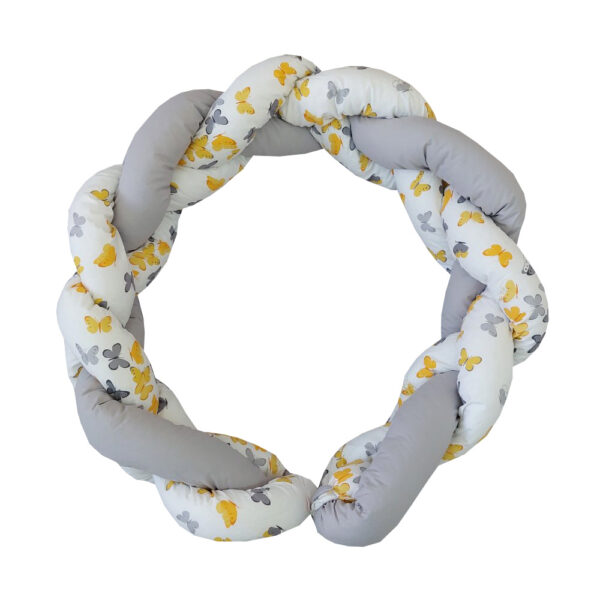 Πάντα Πλεξούδα Διπλή Πεταλούδες Κίτρινες 2μ.