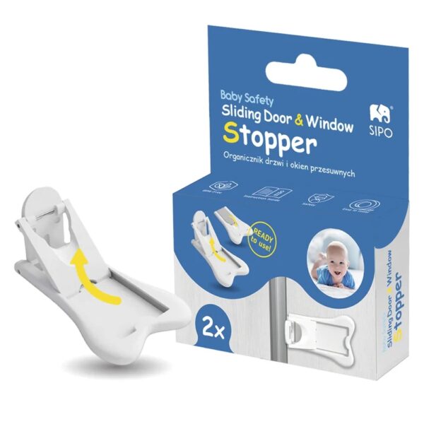 SIPO Ασφάλεια για Επάλληλη Συρόμενη Πόρτα/ Παράθυρο 2τμχ