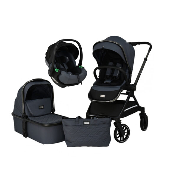 Bebe Stars Πολυκαρότσι Mirage 3 σε 1 Grey  με Κάθισμα Αυτοκινήτου 40-87cm