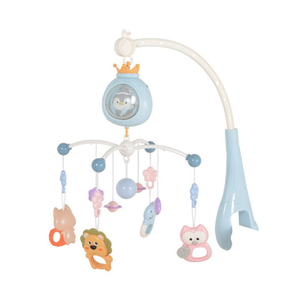 Moni Μουσικό Περιστρεφόμενο Παιχνίδι Κούνιας Penguin Blue