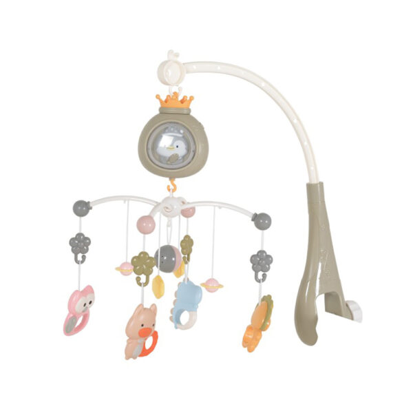 Moni Μουσικό Περιστρεφόμενο Παιχνίδι Κούνιας Penguin Grey