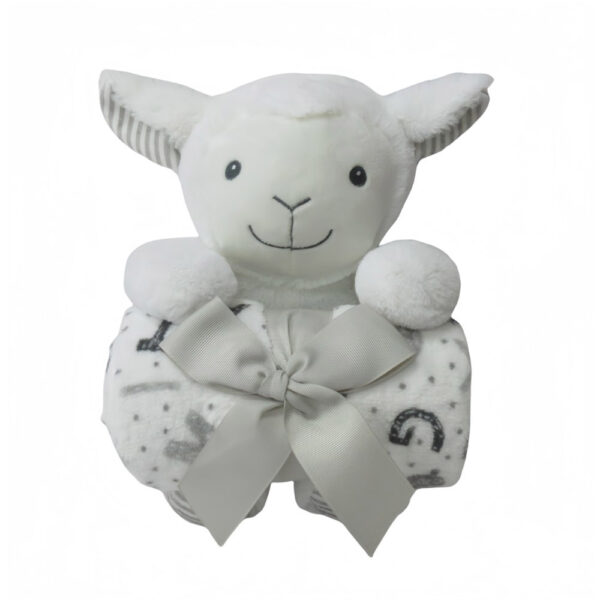 FreeOn Κουβέρτα Fleece με Παιχνίδι 75/90εκ. Προβατάκι