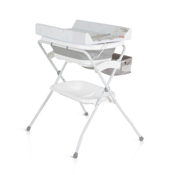 Cangaroo Πτυσσόμενη Μπανιέρα με Αλλαξιέρα Como Grey