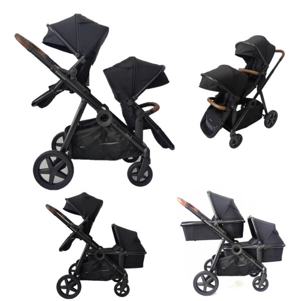 Kikkaboo Σύστημα Μετακίνησης Διδύμων GO2 Black