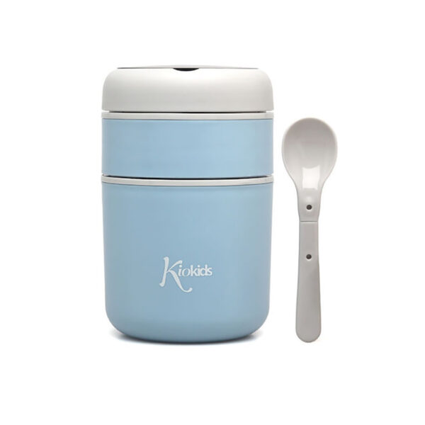 Kiokids Θερμός Φαγητού με Κουταλάκι 710ml Σιελ