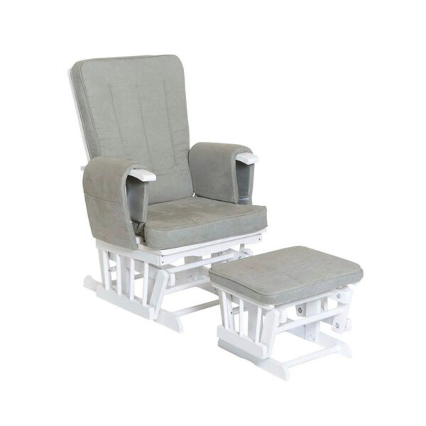 Baby Adventure Πολυθρόνα Θηλασμού Λευκή Γκρι