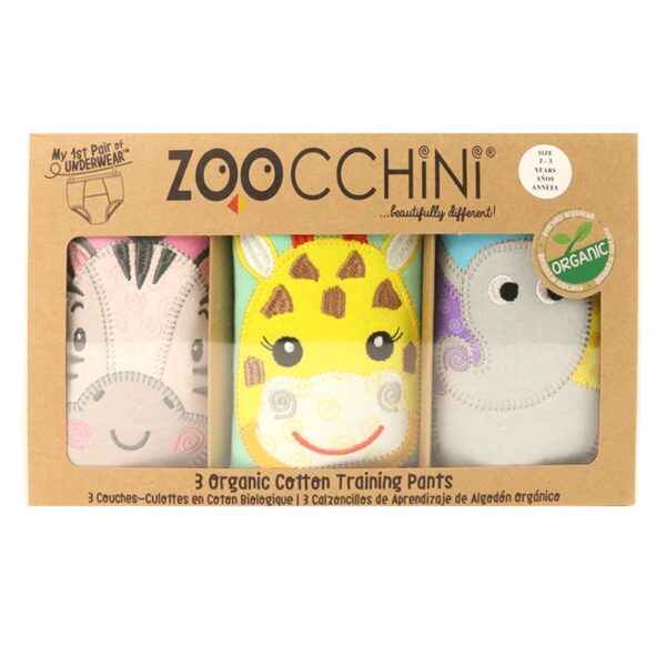 Εκπαιδευτικά Βρακάκια Zoocchini Zoo Friends Girl 3 τεμ.