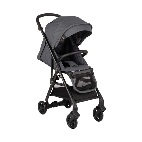 Μονό Καρότσι Two Bebe Dark Grey 0-20kgs