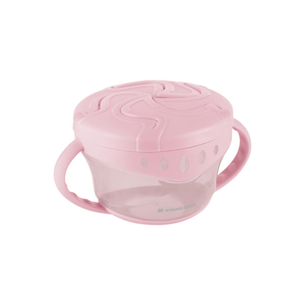 Kikkaboo Snack Bowl Snack Me Up Pink 380ml 6m+