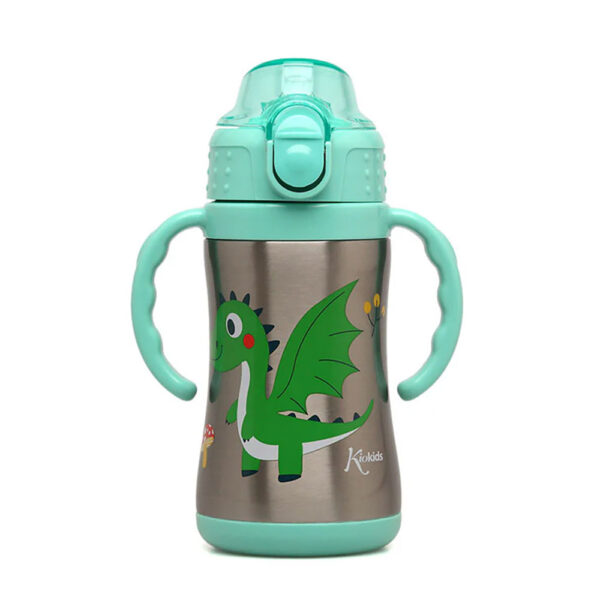 Kiokids Παγούρι Θερμός με Λαβές Dragon 280ml 6m+