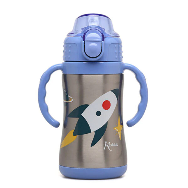 Kiokids Παγούρι Θερμός με Λαβές Space Rocket 280ml 6m+