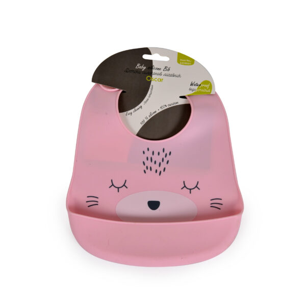 Σαλιάρα Σιλικόνης Cangaroo Oscar Pink