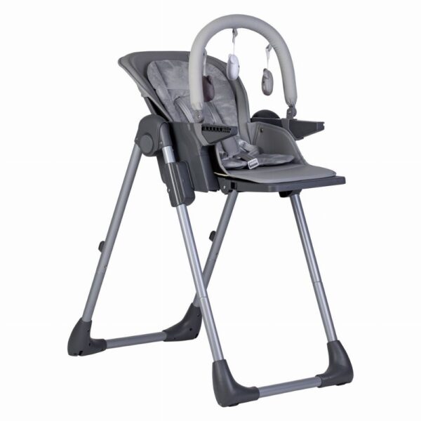 FreeOn Καρέκλα Φαγητού Lan Grey με Μπάρα Παιχνιδιού