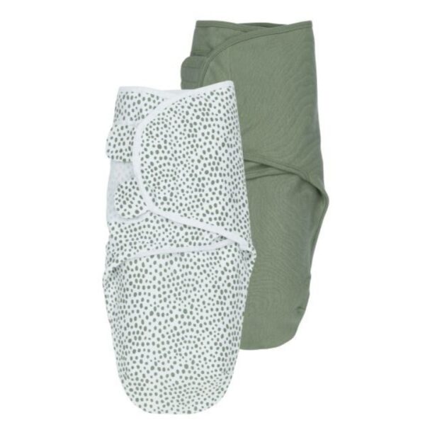 Meyco Swaddle Βρεφικός Υπνόσακος Cheetah /Forest Green 0-3 μηνών 2τεμ.
